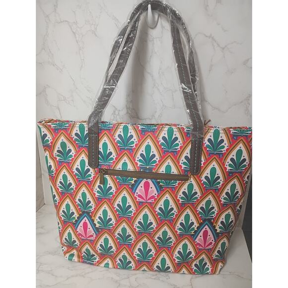 CATCHFLY STUDIO XL Tote or Laptop Bag w/ Pink Tassle - NEW - Picture 2 of 8